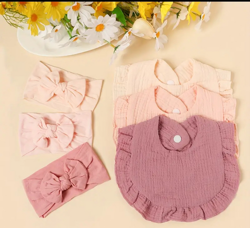 Bavoir personnalisé + Bandeau noeud